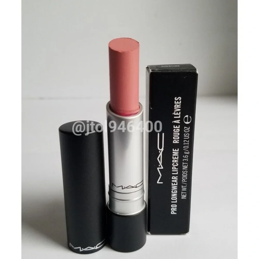 MAC Pro Longwear Lipcreme Lipstick Overtime Blush Pink NEW IN BOX